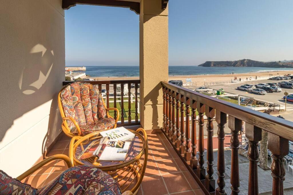 Apto En Primera Linea De Playa Comillas Exterior foto